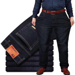 Plus Size 10XL Oversize Men Jeans Black Baggy Casual Cargo Pants Men Big Mens Jeans Loose Trousers Daily Wearable Working Jeans Men