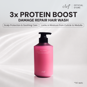 CLEF Daily Shampoo Damage Repair Hair Wash 500ml | For Dry Damaged & Frizzy Hair | Keratin Collagen Silk | Hair Repair & Nourishing