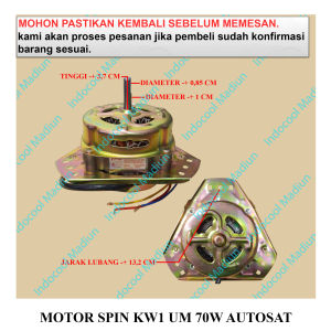 70SO DINAMO MOTOR SPIN PENGERING MESIN CUCI / SPIN / MOTOR SPIN KW1 UM 70W AUTOSAT