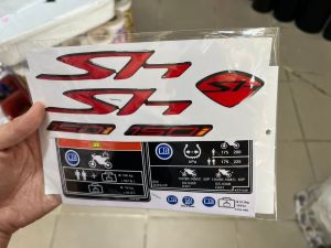Bộ tem dán xe SH 150i và tem thông số.