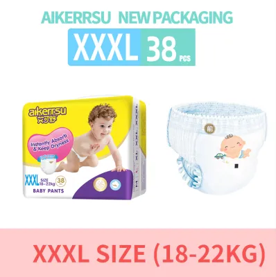 AIKERRSU diaper pants xl xxl(sml) diaper small or diaper medium Breathable Disposable Diapers! diaper large on sale Magic Tape and Pullup Pants! baby disposable diapers tough full! diaper fo newborn core structure natural cotton. RANDOM DESIGN