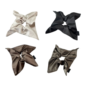 Oversized Hair Scrunchies Oversized Silk Like Hair Scrunchy Elastic Hairpieces Hair Rope Lady Hair Decoration