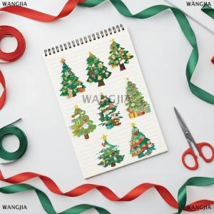 [COD] WANGJIA 12 24PCS Toy Puzzle Stickers Christmas Tree Make A Face Stickers DIY Handicrafts Waterproof Stationery Stickers