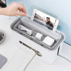 Homy Cable Organizer Box ABS Plastic Space-saving Large Capacity