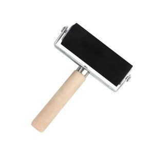 ลูกกลิ้งยางสำหรับมืออาชีพขนาด10ซม. หัวหมึกพิมพ์รูปลูกกลิ้งสำหรับพิมพ์ ทนทาน ลูกกลิ้งยางยืดหยุ่นสำหรับสมุดภาพพิมพ์