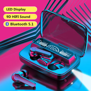 [ Yookey ] M19 True Wireless Earbuds  Bluetooth 5.1  HiFi Bass  LED Display  Waterproof  Touch Control  Power Bank & Mirror Case