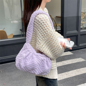 TAS BAHU WANITA ELEGANT ANTI PASARAN UNIK - PURPLE