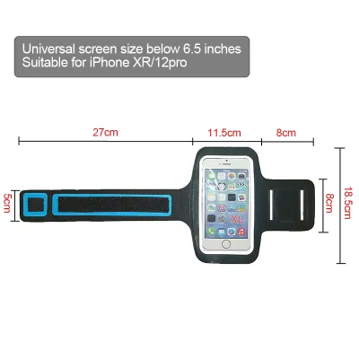 Sports Running Mobile Phone 5.2-5.8 6.5 7 Inches Arm Bags Armband Arm Bag For Cellphone Waterproof Cell Phone Arm Case Pouch Bag