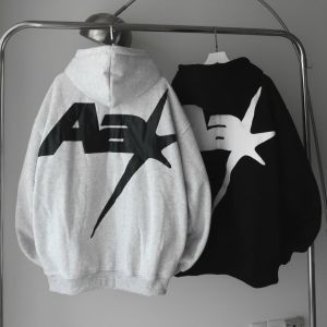 Áo Khoác Hoodie A RACING dây kéo zip 2 chiều form rộng khoác ngoài chống nắng nam nữ