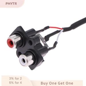 PHYTR HOT 30CM Audio Signal Cable 2 RCA TO XH2.54MM-3PIN Audio Input Socket Extended Sound Signal Interface For Amplifier Panel