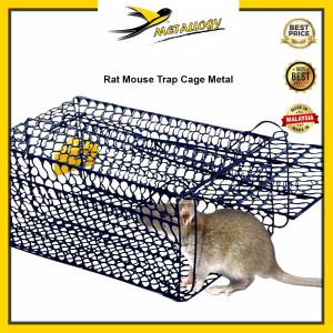 Metallogy Rat Mouse Trap Cage Metal / Snap Mouse Animal Catcher / Rumah Perangkap Tikus Besi