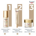 Eucerin HYALURON-FILLER + ELASTICITY EYE CREAM SPF20 15 ML (ยูเซอริน ไฮยาลูรอน อายครีม บำรุงรอบดวงตา ลดเลือนริ้วรอย). 