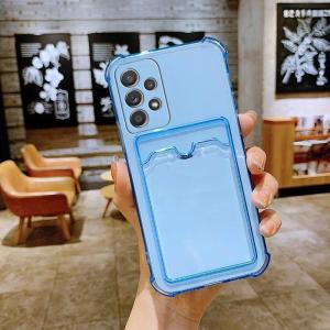 Luxury Card Holder Wallet Clear Case For Samsung Galaxy A14 A15 S24 S23 S22 S21 S20 A25 A23 A55 A35 A52 A54 A33 A12 5G TPU Cover h260630
