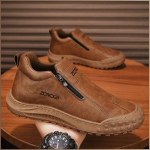 รองเท้าหนังอย่างเป็นทางการ อินเทรนด์ รองเท้าหนังผู้ชาย ทั้งภายในและภายนอก กันกระแทก หนังลูกวัว