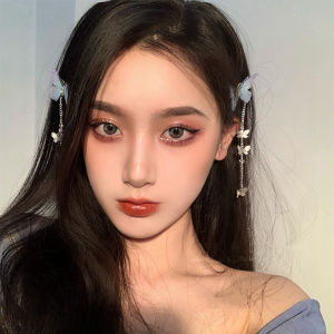 YOCKY Antique Headwear Super Fairy Butterfly Children Girls Butterfly Hairpin Hanfu Headdress Hair Accessories Antique Hair Clip