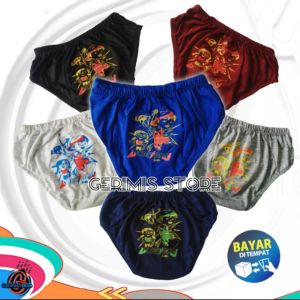 6 PCS SEMPAK ANAK LAKI-LAKI/CELANA DALAM ANA COWOK/CD ANAK LAKI/CANCUT ANAK LANANG/PAKAN DALAM MRAH
