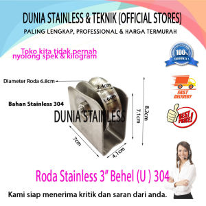Roda Stainless 3in Behel (U) 304
