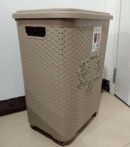 Jumbo Size Random Color with Wheels and LID High-Quality Utility Laundry Basket