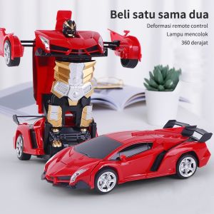 JOYTOYS Mainan Mobil Remote Control/Remote Control Mobil Sport Car Robot Transform/Rc Mobil Remote Transformer Robot/Rc Car Transformer 1:18 Mobil Remot Jadi