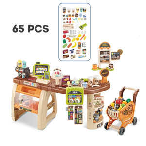 Kids Pretend Supermarket Shopping Set Toys For Boys Girls Educational Toys
