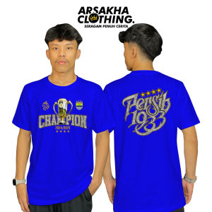 Kaos Persib Bandung Champion 2025 Terbaru Baju Distro Katun Combed 30s by Arsakha Clothing