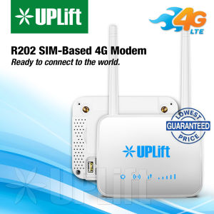 UPLift R202 4G Modem Openline SIM-Based for All Networks with Full Admin Rights and Band Selection and Antenna Ports Compatible with Smart Globe Dito Gomo TNT TM Networks (New Hyperwave Pro Modem)