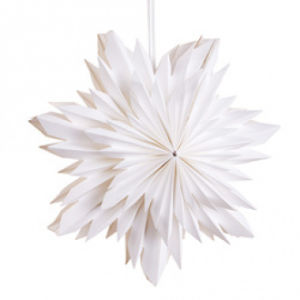 3 Layer Snowflake Star Lantern Pizzelle with LED Bulbs Lamp Cord Light White Snowflake Lanterns Hanging Star Lights Home Decor