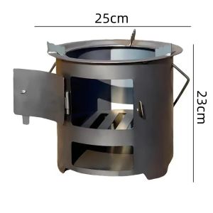 Save gas energy(Durable)Thickened Wood Fired Charcoal Stove - Versatile For Home Cooking Barbecuing Camping And Picnics Firewood Charcoal Stove Can Be Wsed For Cooking Tea Barbecue And Outdoor Multifunctional wood-burning stove