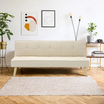 SOFA SOLUTIONS โซฟาเบด รุ่น Lopez สีครีม