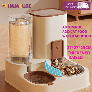 SUNSPACE 2 In 1 Pet Food Water Dispenser Large Capacity Automatic Dog Cat Detachable Food