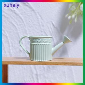 xuhaiy 1:12 Dollhouse Miniature Alloy Watering Can Mini Lace-less Sprinkler Garden Scene Decor Toy Model DIY Doll House Accessories