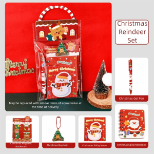 NOCASE Santa Claus Christmas Stationery Set Christmas Tree Christmas Theme Study Items Christmas Gel Pen Portable Christmas Coil Notebook Christmas Gifts