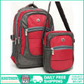 Budgetstoreph HP 2 in 1 backpack bag with free pouch with laptop compartment bagpack on sale for men and women unisenx on sale today korean fashion. 