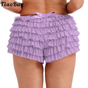 Womens Vintage Bloomer Shorts with Ruffle Lace Underpants Victorian Pumpkin Pettipants Hot Pants Underwear Elastic Waist Shorts2026