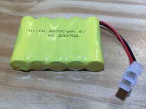 Ni-Cd 6V 700mAh Tamiya 2 pin white Connector battery or/and charger