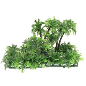 Aquarium cây nhựa thủy sinh giả thảm cỏ xanh cá cho bể trang trí mô phỏng cây dừa với