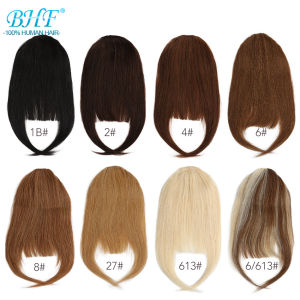 BHF Tóc mái bằng tóc người 8 inch 20g Mặt trước 3 kẹp trong Tóc thẳng Remy Tóc người tự nhiên Tua rua đủ màu2026