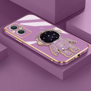 Casing Ponsel untuk OPPO Reno 7z 5G A96 Reno7 Lite F21 Pro F21s Pro 5G Reno 8 Lite Reno 8Z Case With Cartoon Gloomy Bear Shockproof Phone Case Side Edge Square Original Soft Luxury Plating Pattern Casing Full Back Cover Camera Protection Cases