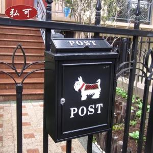 European-style Villa Outdoor Mailbox Wall-mounted Rainproof Mailbox with Lock Mailbox Large Pastoral Creative Letter Box