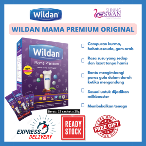 Wildan Mama Premium Susu Kambing Ibu Mengandung Goat Milk Booster Perisa Original dan Vanilla 22 Sachet x 25g Halal