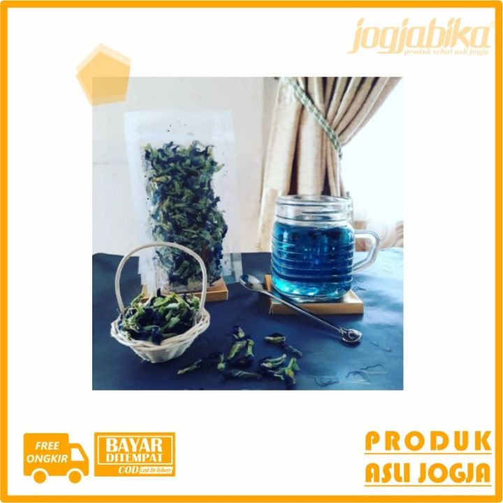 Teh Biru Bunga Telang Teh Herbal Kesehatan 100 g