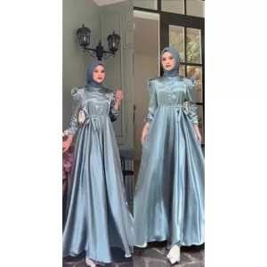 BEST SELLER - BISA COD ARIEL DRESS Bahan SILK Premium / Gamis Wanita Terbaru 2023 Modern Lebaran / Dress Muslim Pesta Kekinian