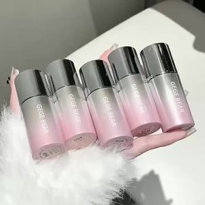 戈戈小熊奶咖水丝绒腮红液大刷头日杂纯欲显嫩韩系胭脂膏彩妆 Gogo Bear Milk Coffee Velvet Blush Liquid Large Brush Head Japanese Magazine Pure Desire Youthful Korean Style Rouge Cream Makeup