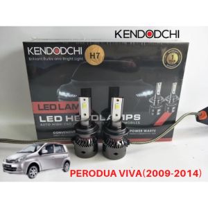 🔥READY STOCK🔥KENDODCHI 2Pcs H7 LED Car Headlight PERODUA VIVA(2009-2014) product by Malaysia