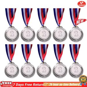 [VOF] 10Pcs Bronze Award Medals Zinc Alloy Winner Reward Badge for Sports Competitions