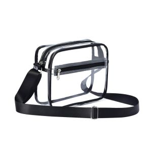 Fashion Storage Bag PVC Transparent Bag Jelly Bag Summer Women Handbags Cosmetic Bag Shoulder Pouch Crossbody Bag Sports