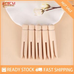 MIH ✨ COD ✨ หมุดไม้ดอลลี่แบบดั้งเดิม5ชิ้นขาหนีบเสื้อผ้าไม้สไตล์ดอลลี่แบบดั้งเดิม