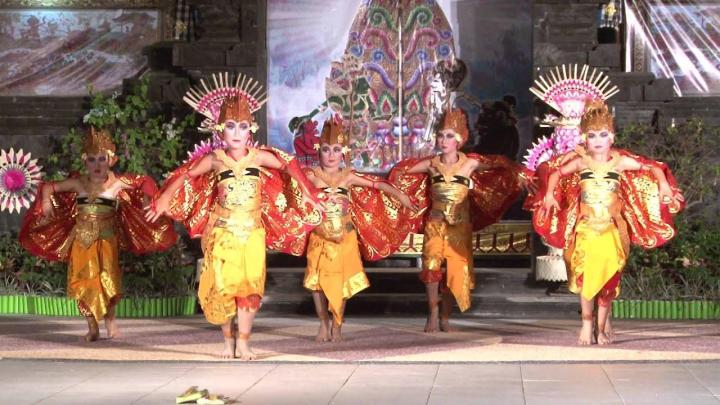 Pakaian busana tari manuk rawa komplit kostum tari bali