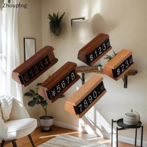 【ZP】Cute ป้ายไม้แบบตัวเลขสามารถปรับได้ป้ายกำกับราคาสินค้าโภคภัณฑ์ไวน์ชาผลิตภัณฑ์ความงาม