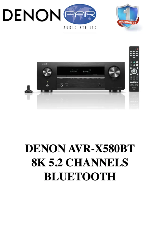 Denon AVR-X580BT 5.2 channels 8K AV Receiver | Lazada Singapore